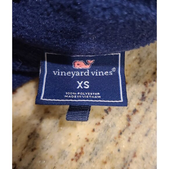 Vineyard Vines Mens Size XS Fleece Vest Blue Zip Up - Picture 9 of 12